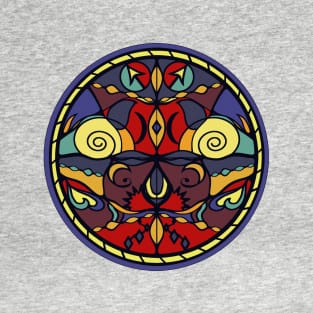 Color Symmetry Circle Art Tee T-Shirt